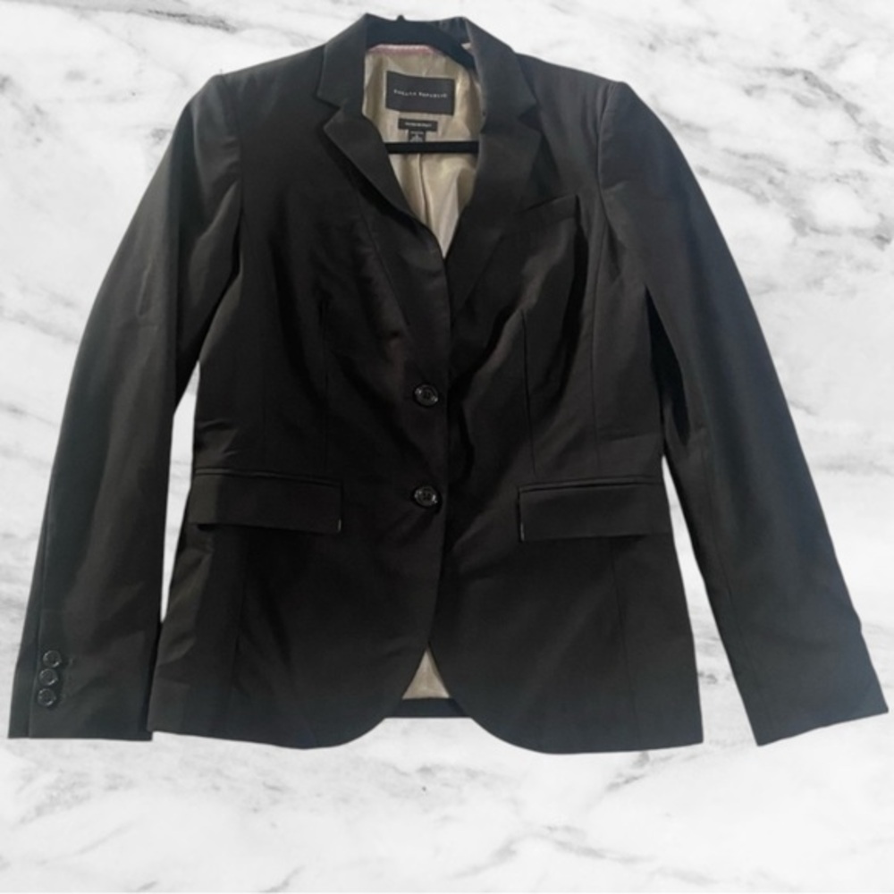 Banana Republic Black Suit Blazer, Size 8 – Made in Italy